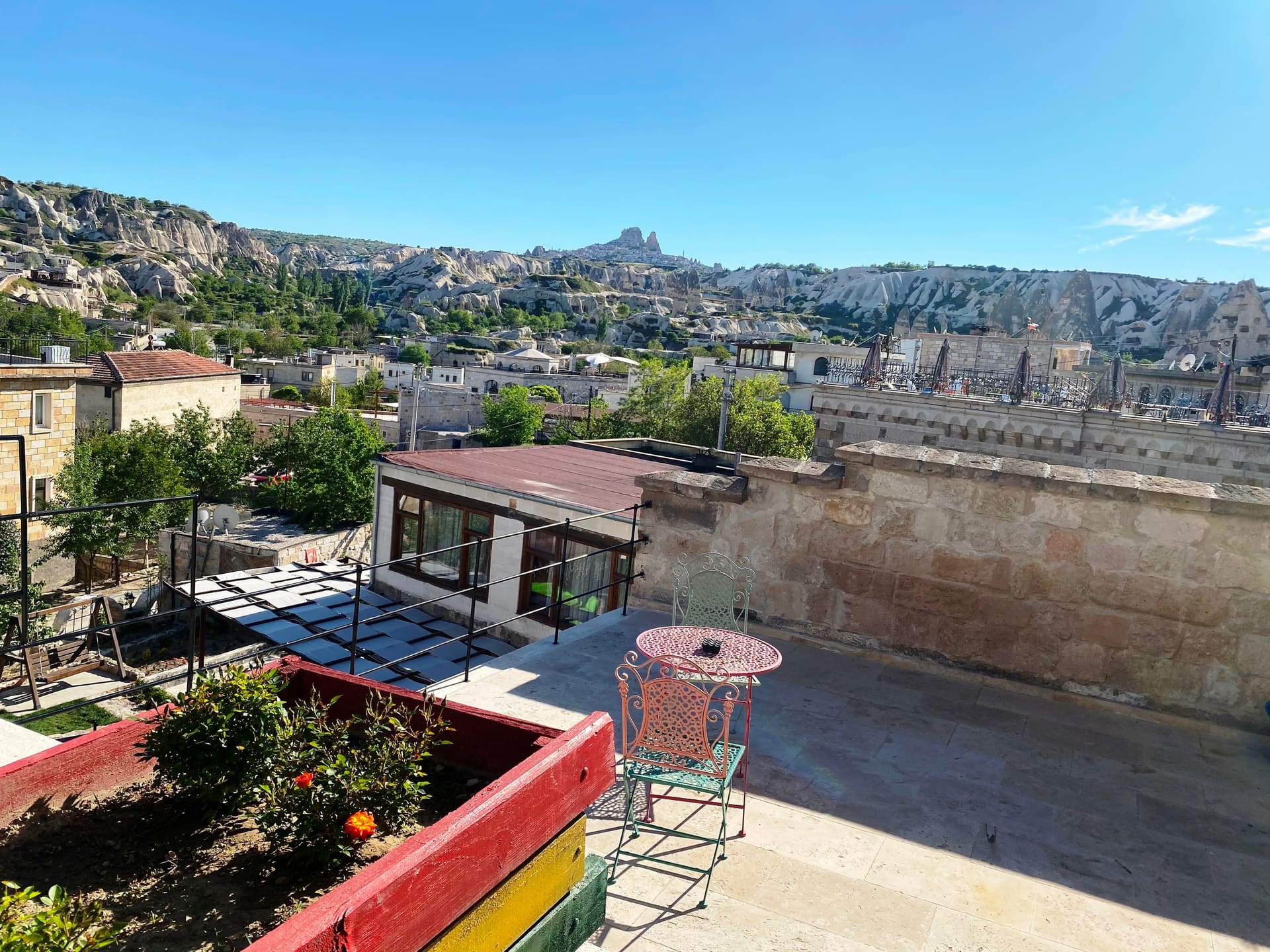 Room 103, Deluxe: View from the window of the town and fairy chimneys
